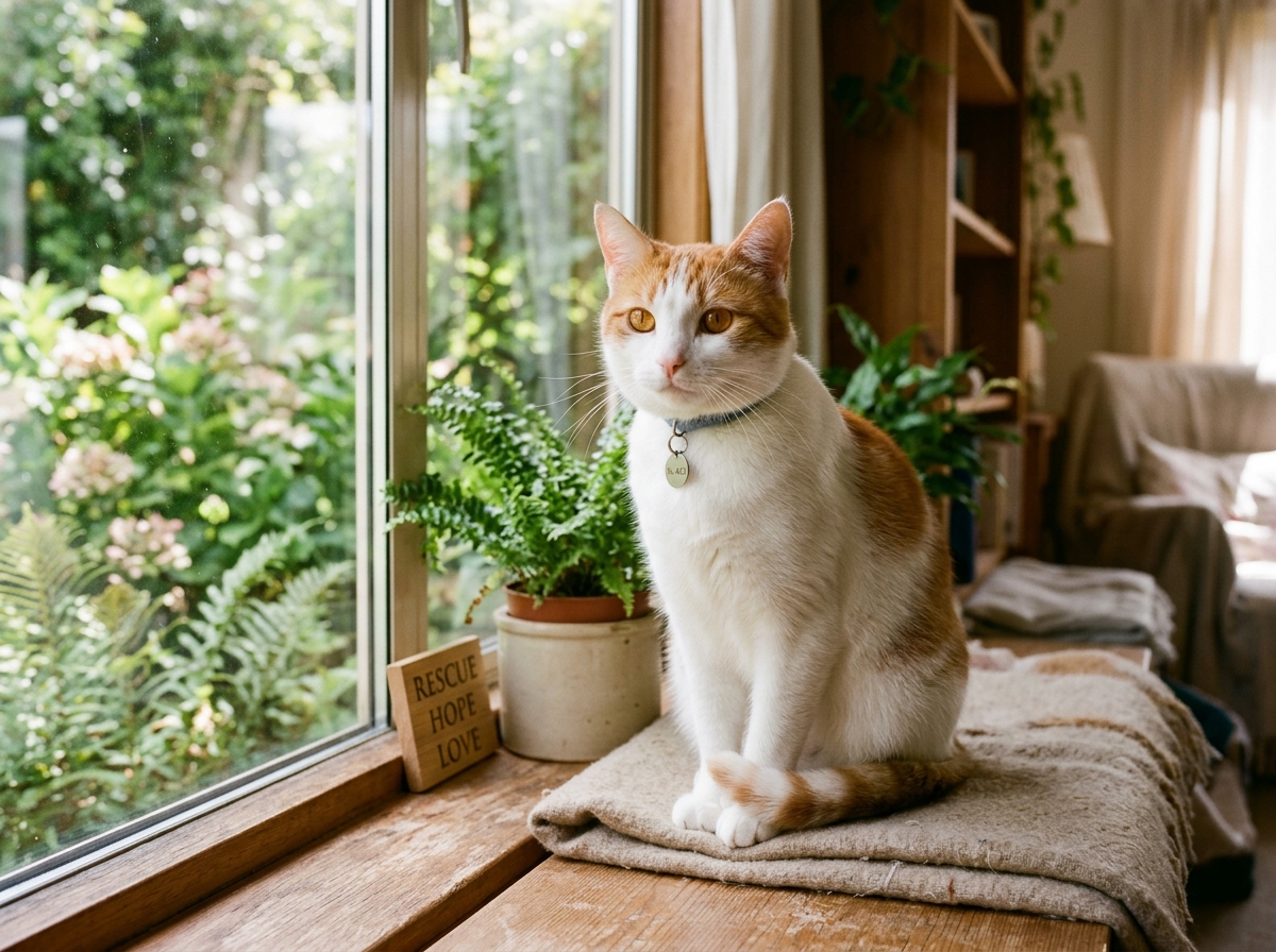 Tara - Rescued Ginger & White Cat looking for forever home